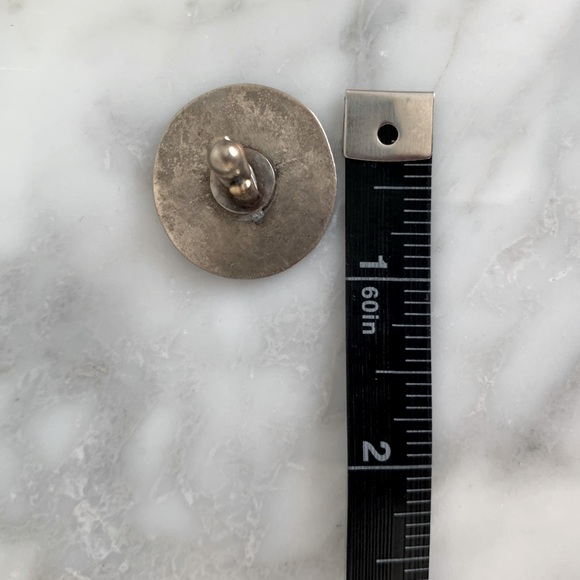 Antique Mens Silver Plated Coin 🪙 Cuffkinks - Picture 5 of 5